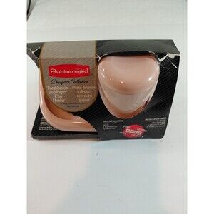 Vintage Rubbermaid Designer Collection Wall Mount Toothbrush & Paper Cup Holder